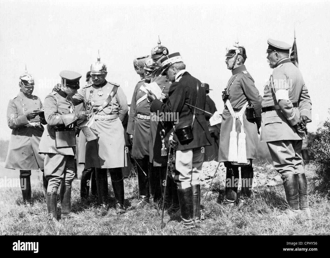 Imperial Manöver in Anwesenheit von Kaiser Wilhelm II., 1913 Stockfoto