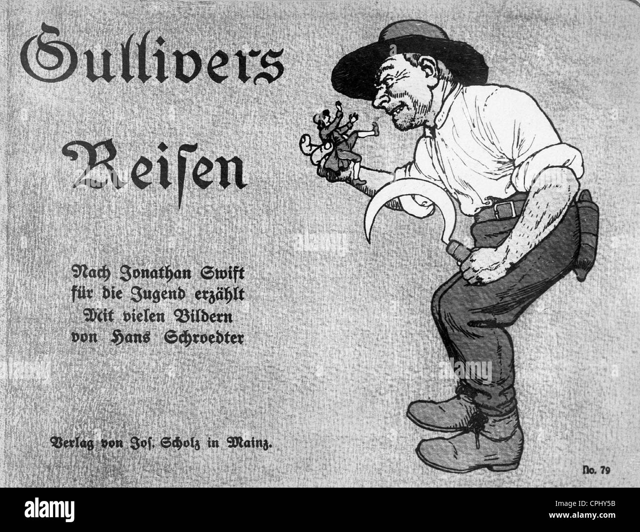 Titelseite: Gullivers Reisen Stockfoto
