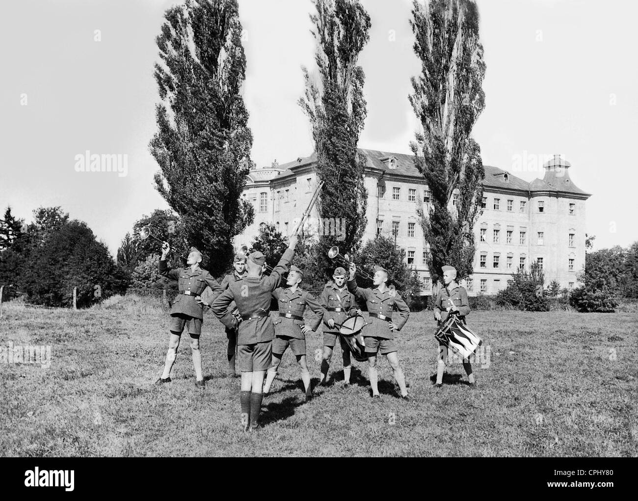 Schulen In Der Ns Zeit NS-Bildungseinrichtung Napola in Schloss Reisen, 1941 Stockfotografie