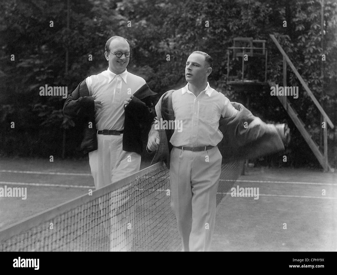 Werner Finck und Fritz Schulz in "Das Tankmaedel", 1933 Stockfoto