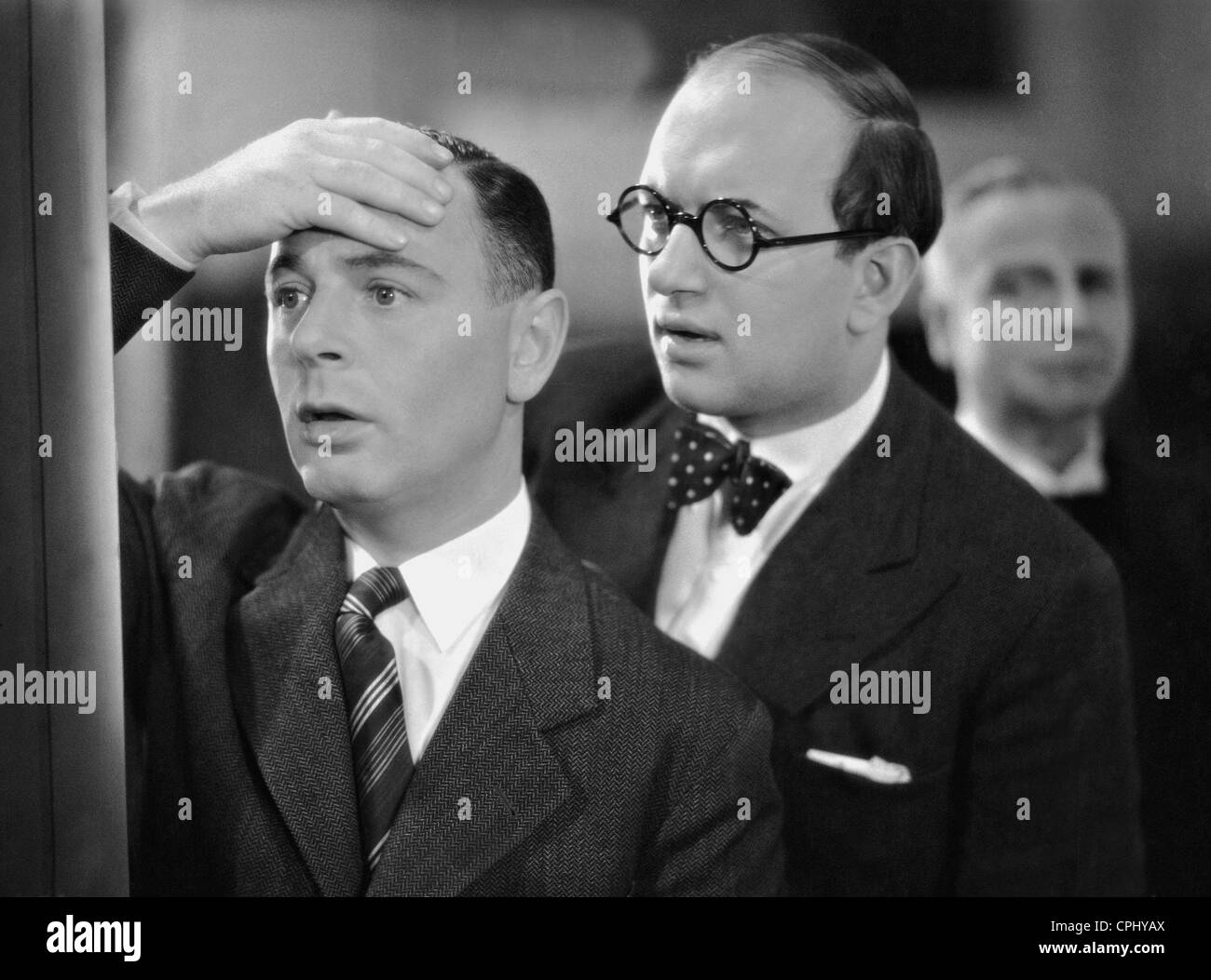 Fritz Schulz und Werner Finck im "Das Tankmaedel", 1933 Stockfoto