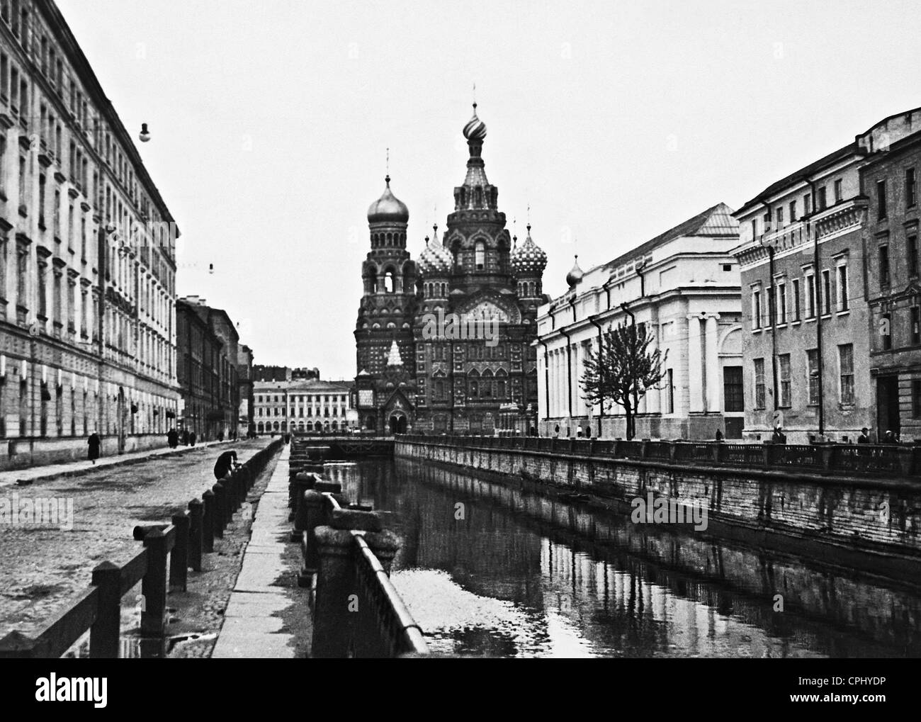 Die Kirche des Retters auf Blut in Leningrad Stockfoto