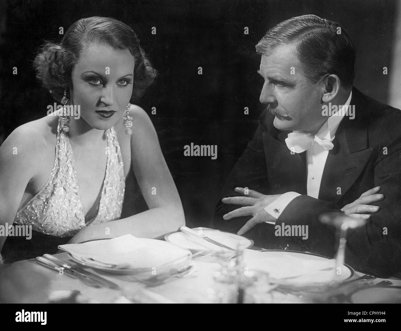 Brigitte Helm und Rudolf Forster in "Die Gräfin von Monte Christo", 1932 Stockfoto