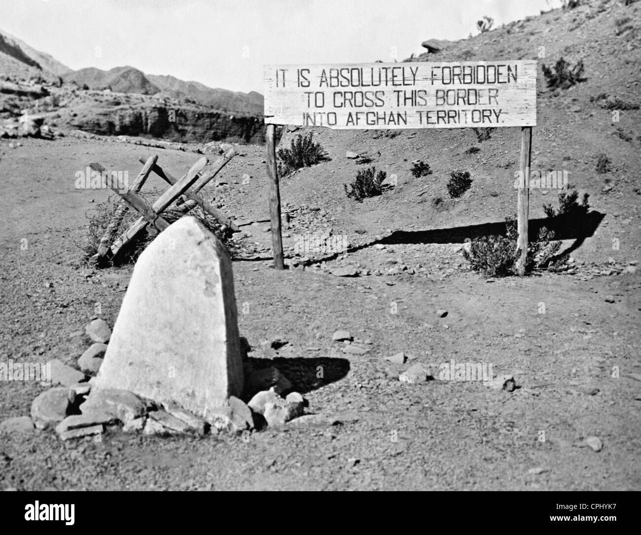 Indo-afghanischen Grenze, 1928 Stockfoto
