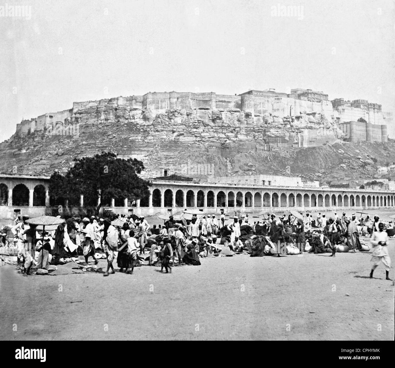 Das Mehrangarh Fort in Jodhpur, 1905 Stockfoto