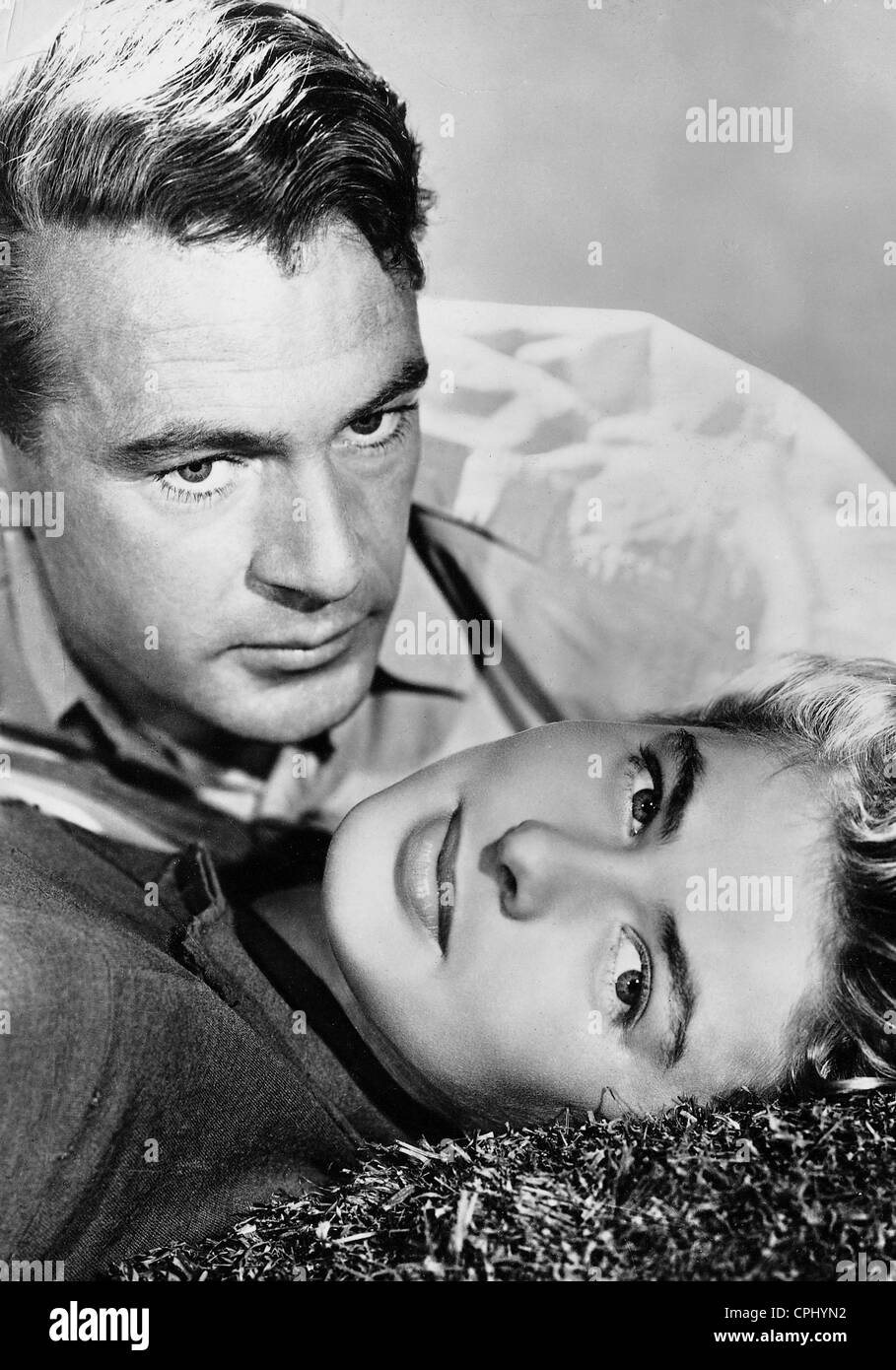 Gary Cooper und Ingrid Bergman in "Für wem die Stunde schlägt", 1943 Stockfoto