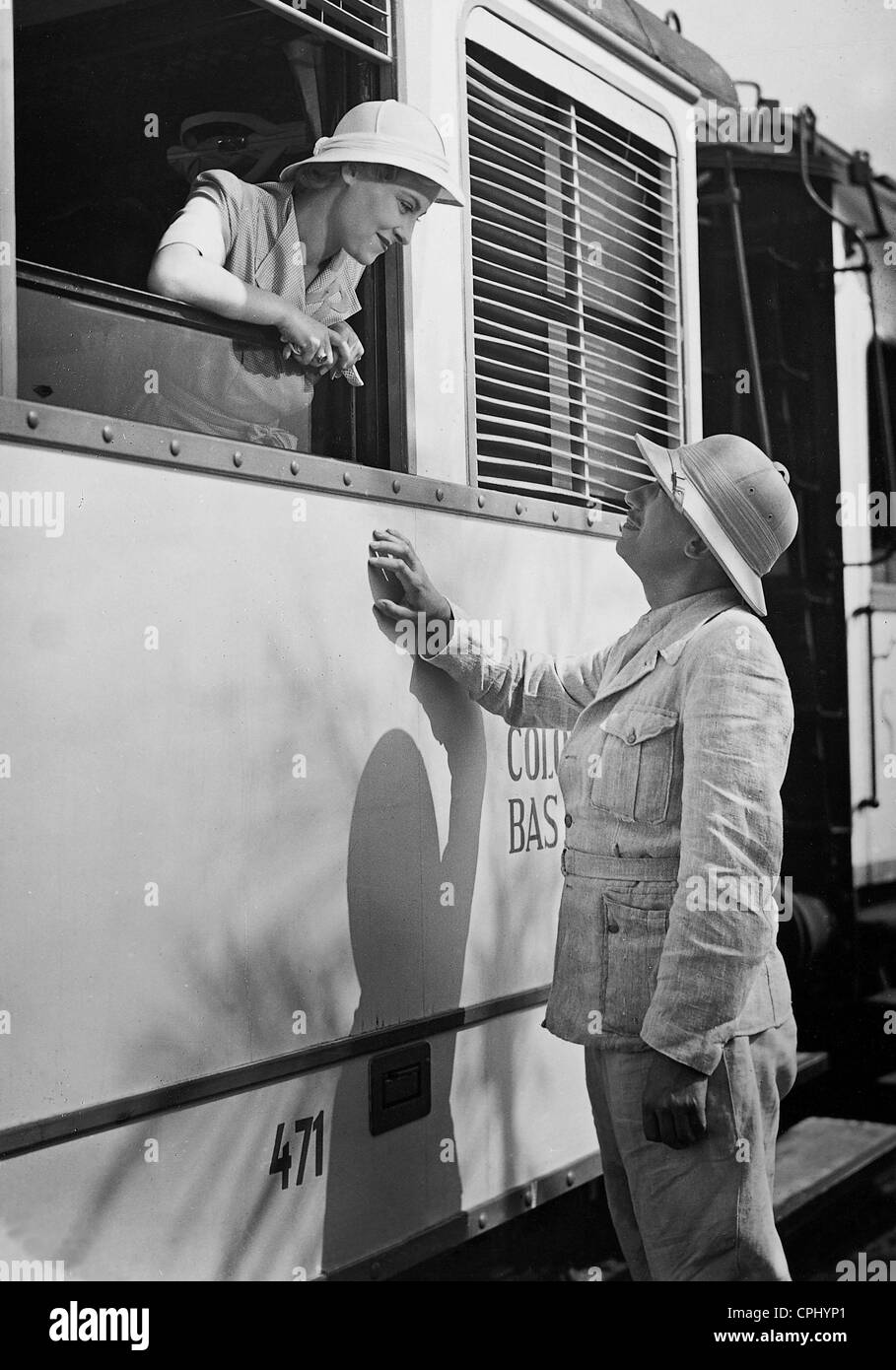 Marianne Hoppe und Willy Birgel "Kongo-Express", 1939 Stockfoto