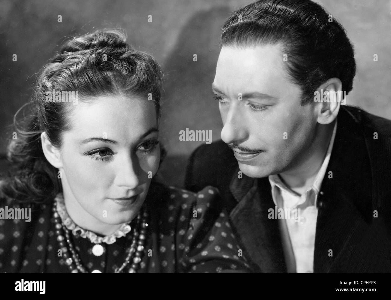 Brigitte Horney und Willy Birgel in "Feinde", 1940 Stockfoto