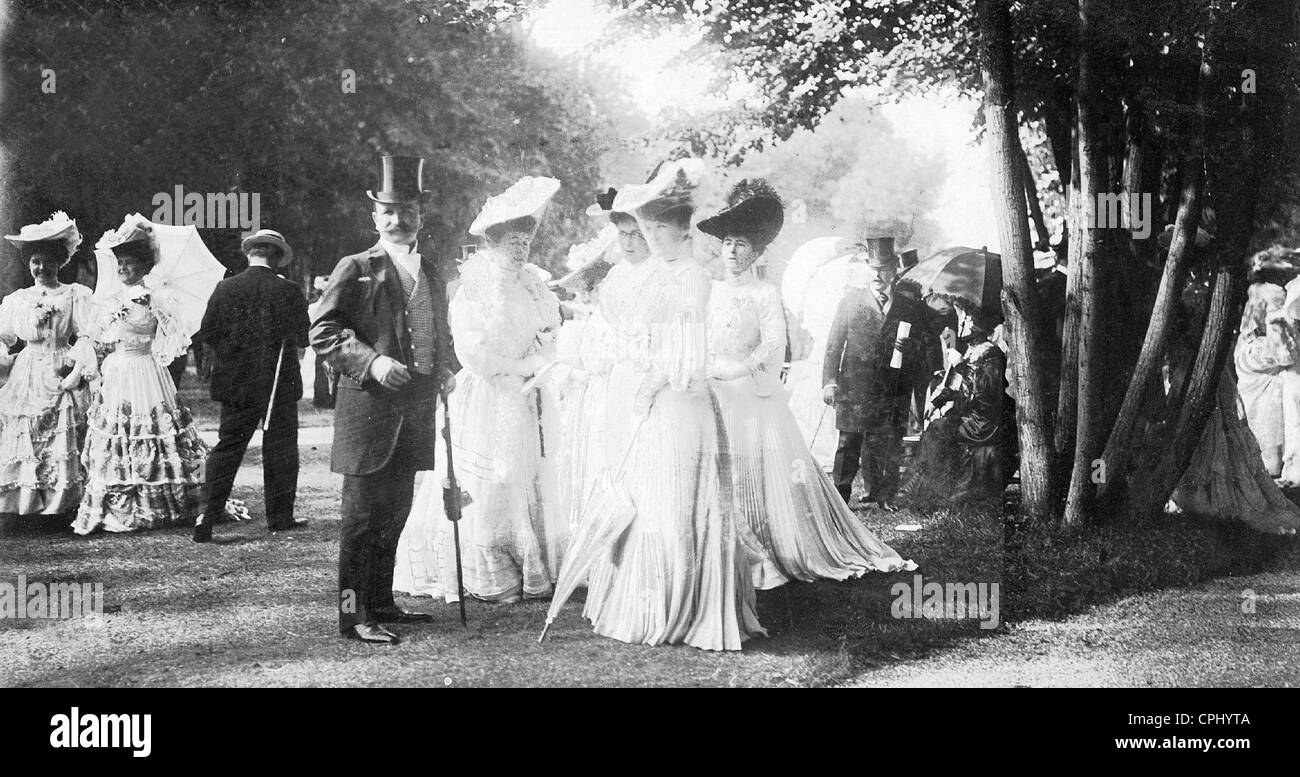 Paris Gesellschaft, 1903 Stockfoto