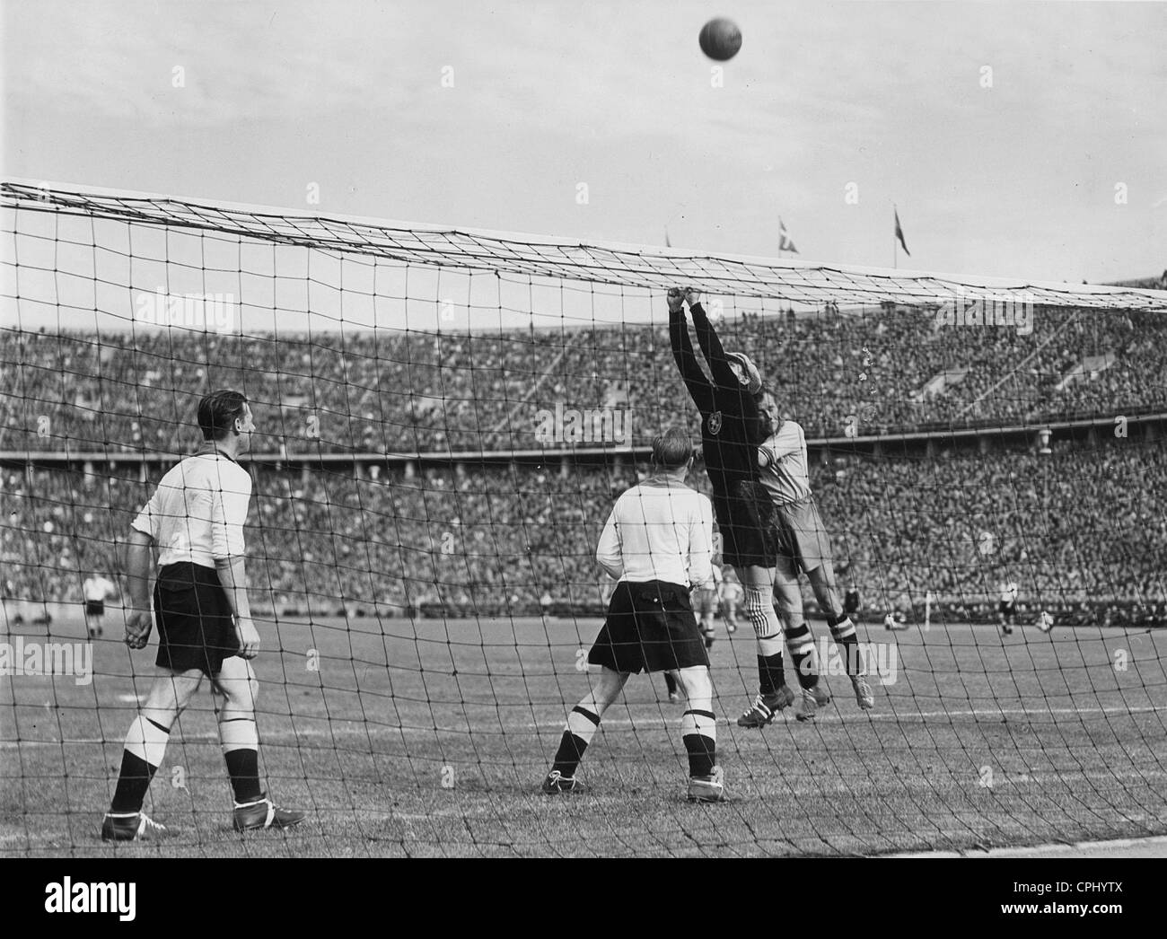 Internationalen match Deutschland gegen Schweden, 1942 Stockfoto