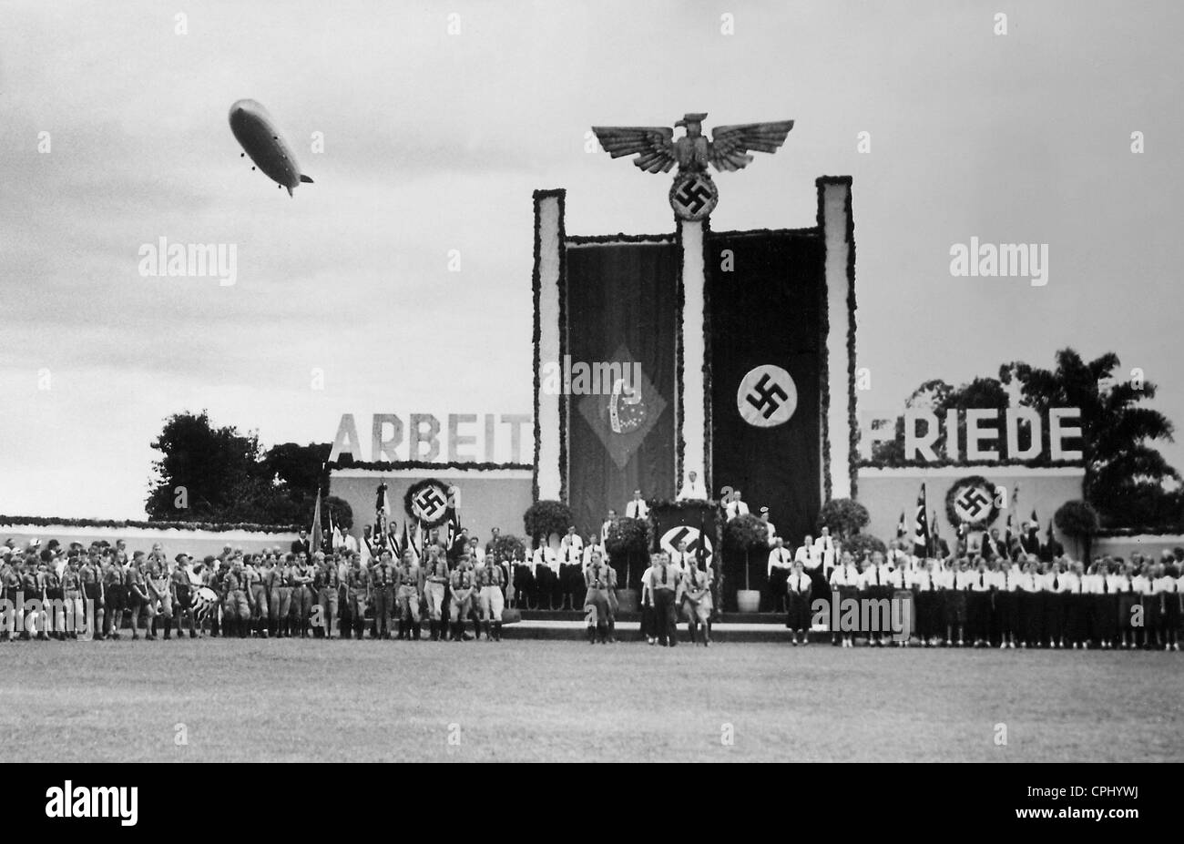 Kann die Feier von den Mitgliedern der deutschen Kolonie in Rio De Janeiro, 1936 Stockfoto
