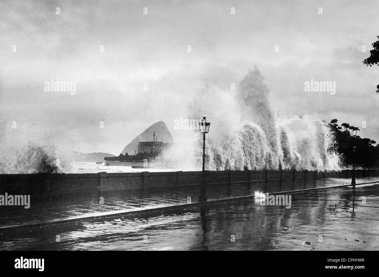 Springflut in Rio De Janeiro, 1929 Stockfoto
