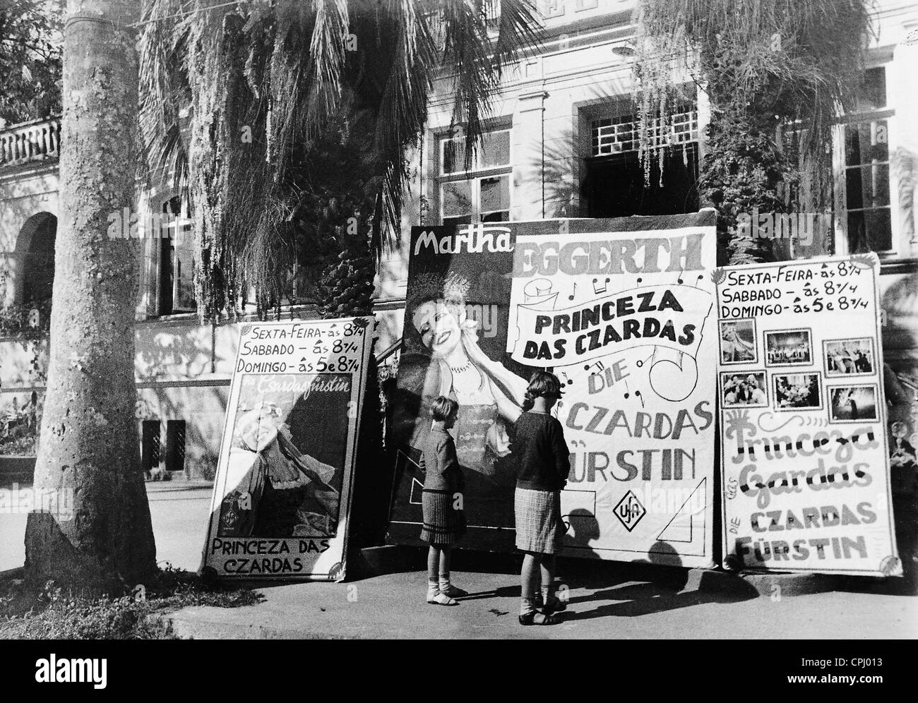 Film-Plakate werben "The Csardas Princess", 1935 Stockfoto