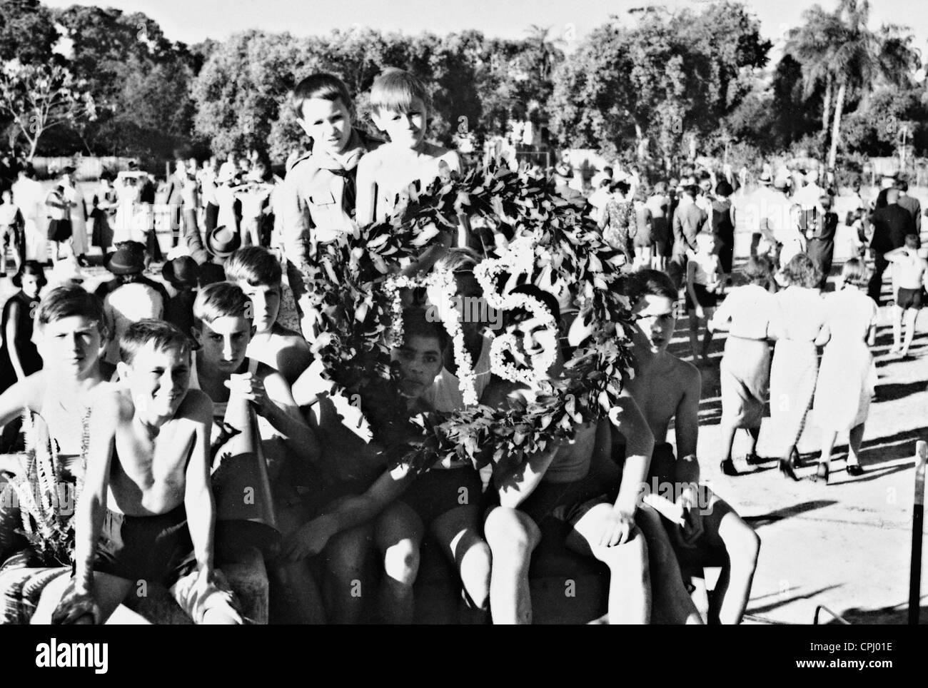 Szene aus den 75. Jahrestag der deutschen Schule in Rio, 1937 Stockfoto