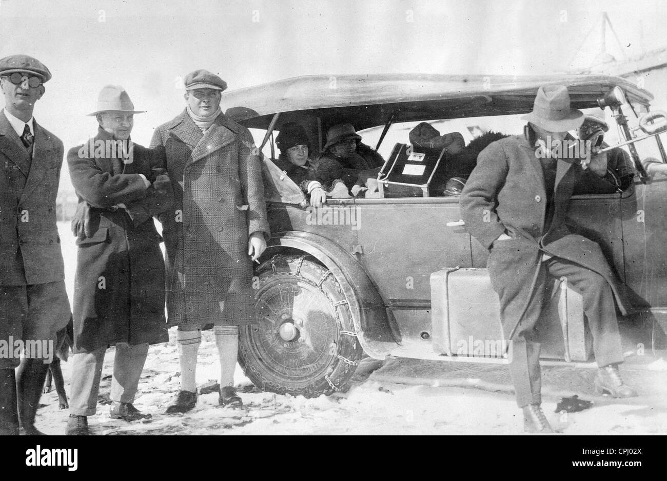 Deutsche verlassen Kabul, 1929 Stockfoto