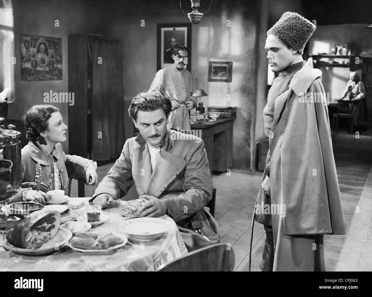 Maria Andergast, Adolf Wohlbrueck Und Alexander Golling in "The Czar Kurier", 1936 Stockfoto