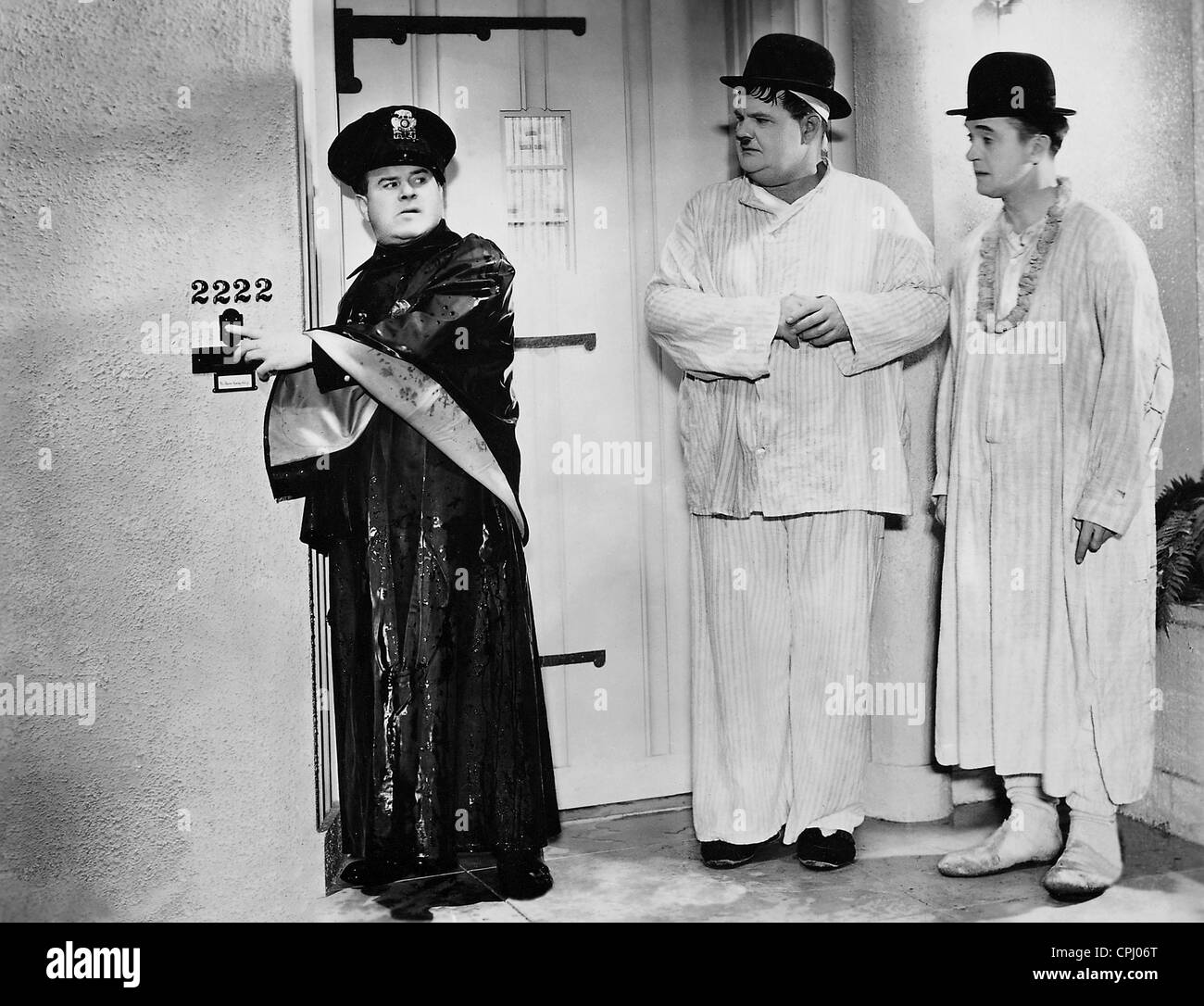 Oliver Hardy und Stan Laurel in "Söhne der Wüste", 1933 Stockfoto