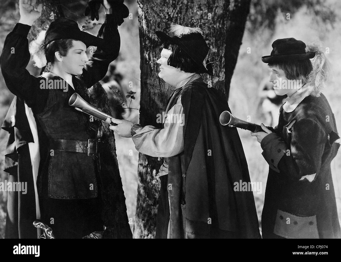 Stan Laurel und Oliver Hardy in "Des Teufels Bruder", 1933 Stockfoto
