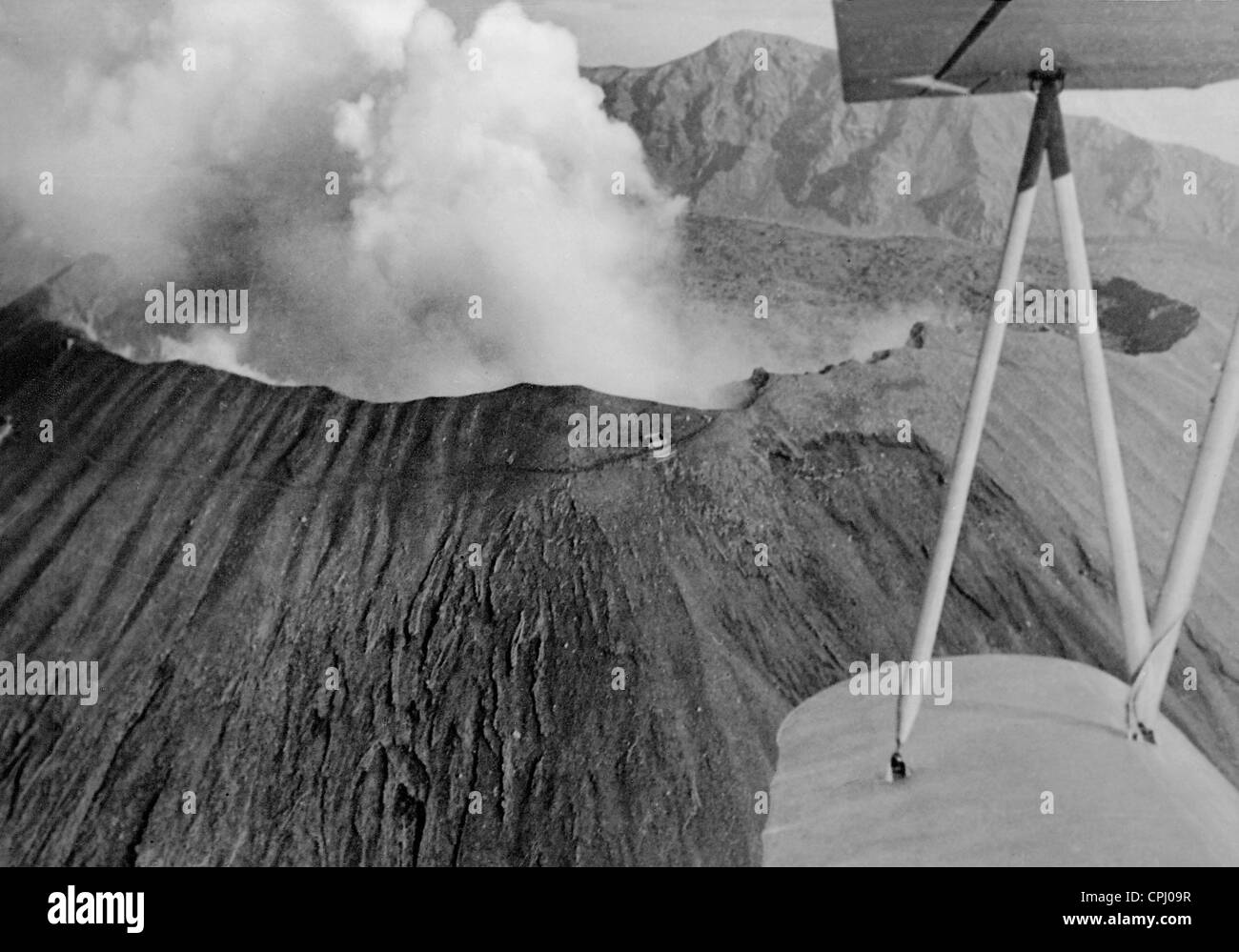 Krater des Vesuvs Stockfoto