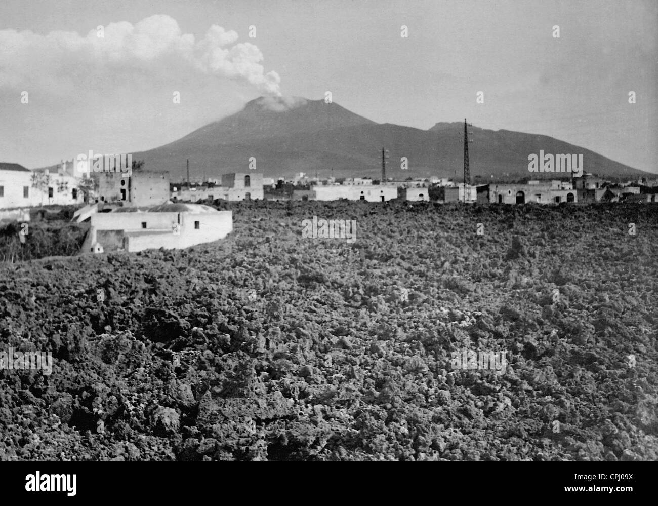 Vesuv, 1938 Stockfoto