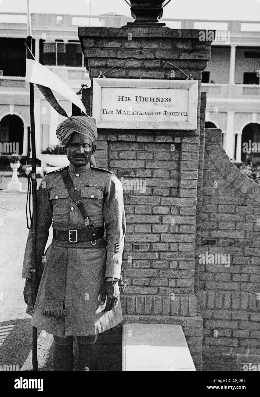 Wache des Maharadschas, 1930 Stockfoto