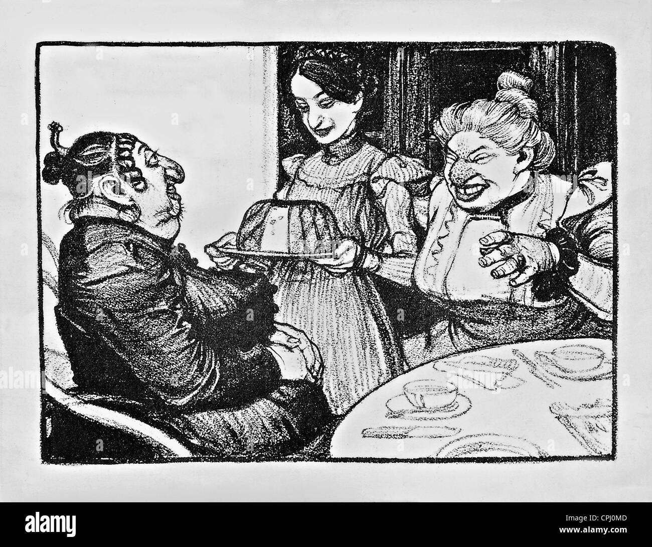 Antisemitische Karikatur, 1899 Stockfoto