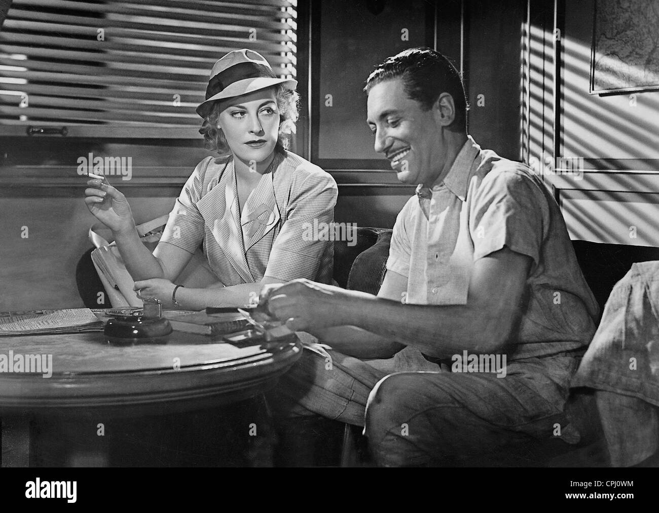 Willy Birgel und Marianne Hoppe "Kongo-Express", 1940 Stockfoto