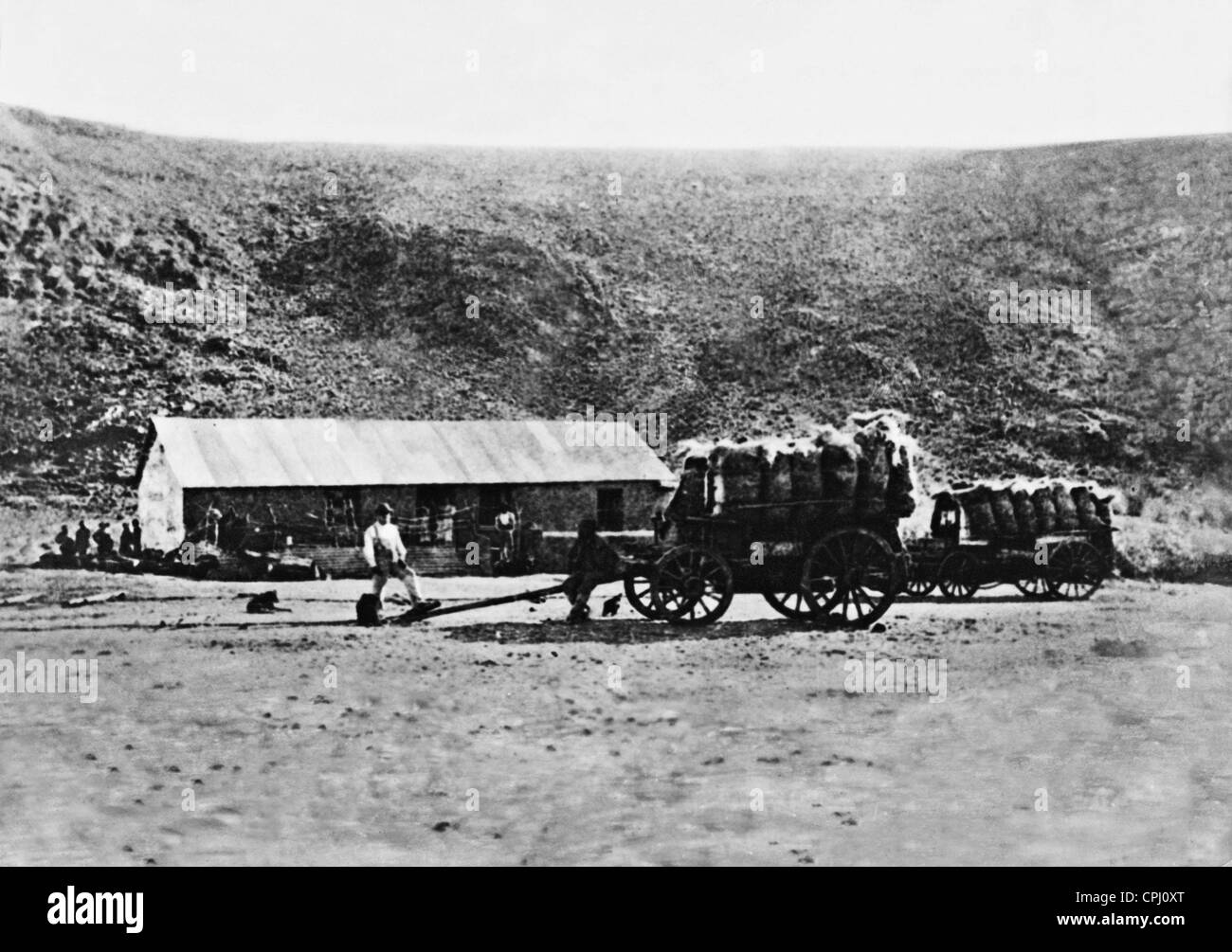 Bauernhaus in Deutsch-Südwestafrika Stockfoto