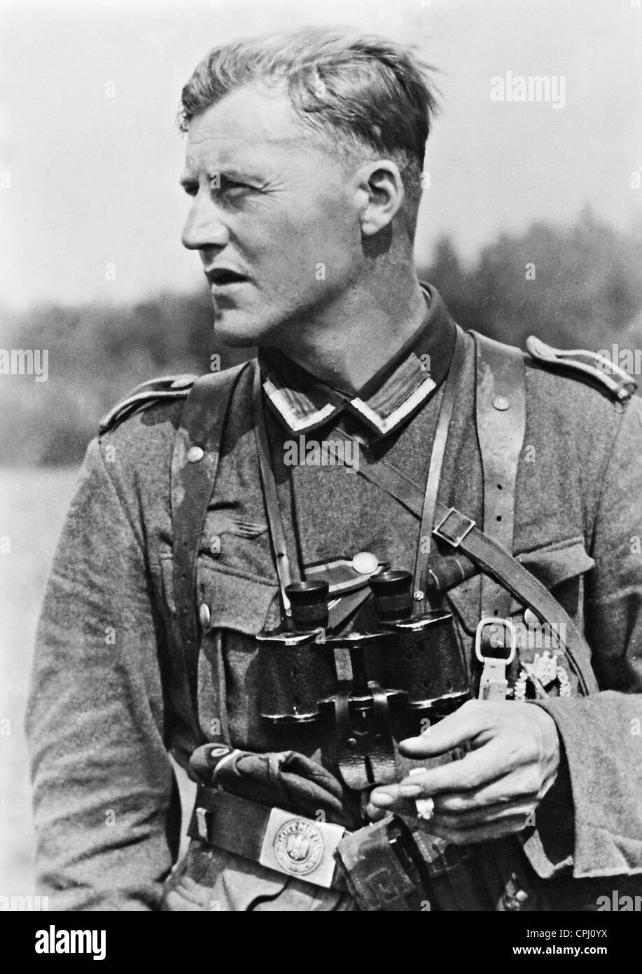 Deutsche Non-commissioned Officer an der Ostfront 1942 Stockfoto