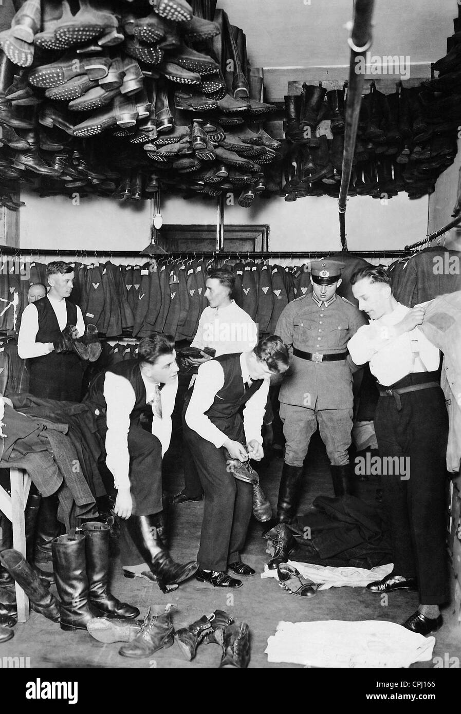 Deckmantel der Rekruten, 1934 Stockfoto