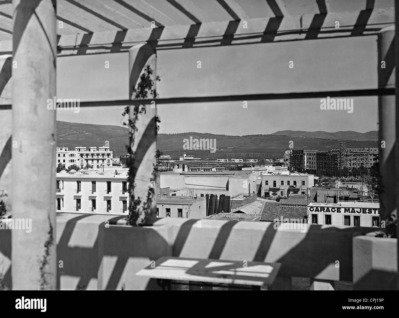 Europäischen Viertel von Fes, 1934 Stockfoto