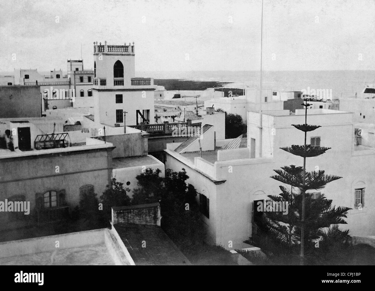 Weiße Häuser in Casablanca, 1907 Stockfoto