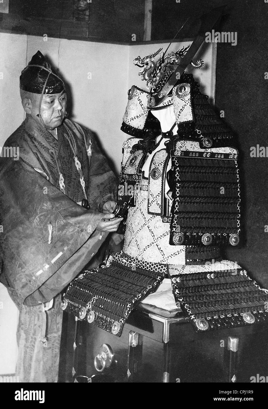 Rüstung eines Samurai, 1939 Stockfoto