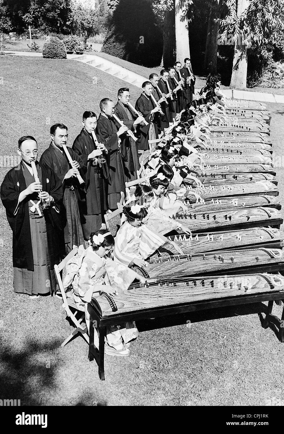 Japanische Orchester auf dem Japan-Festival in Los Angeles, 1937 Stockfoto