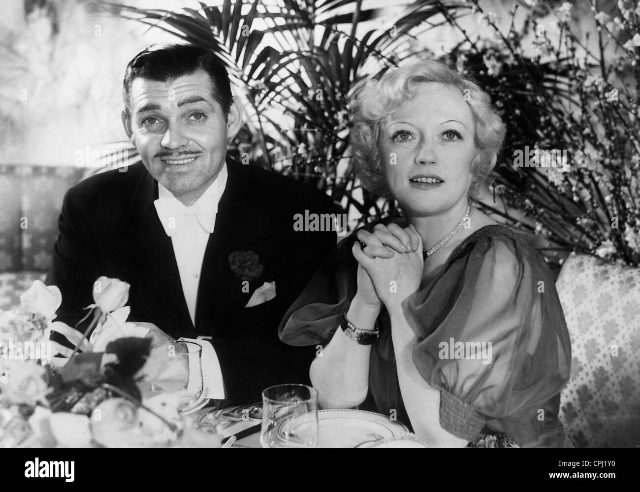 Clark Gable und Marion Davies, 1936 Stockfoto