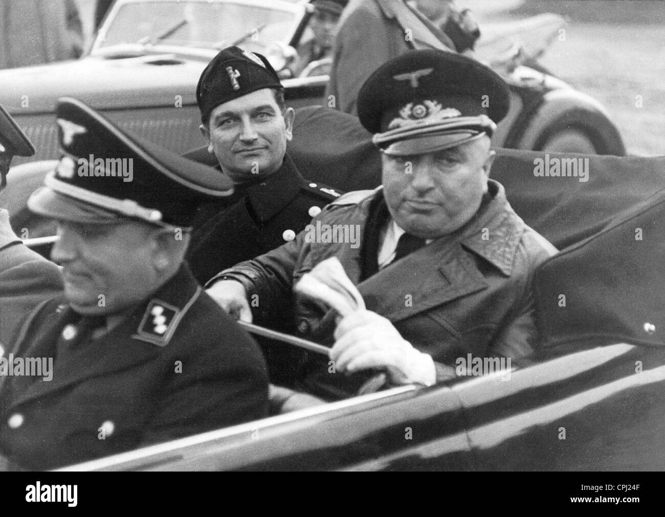 Robert Ley mit dem italienischen Cianetti, 1938 Stockfoto