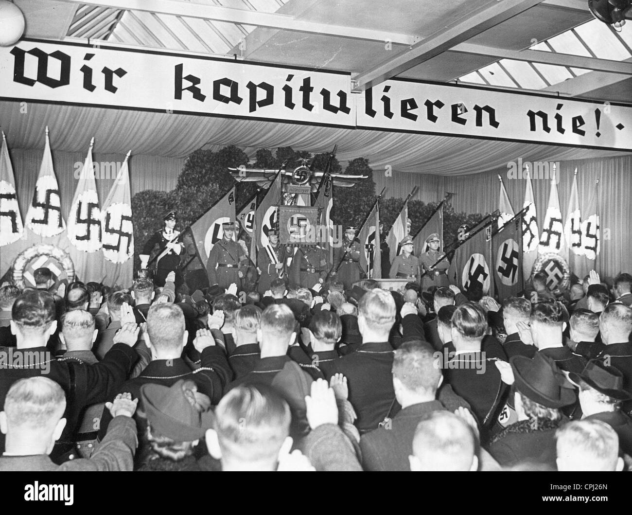 Eine Zeremonie zu November 09 erinnern an ein Unternehmen in Berlin, 1940 Stockfoto