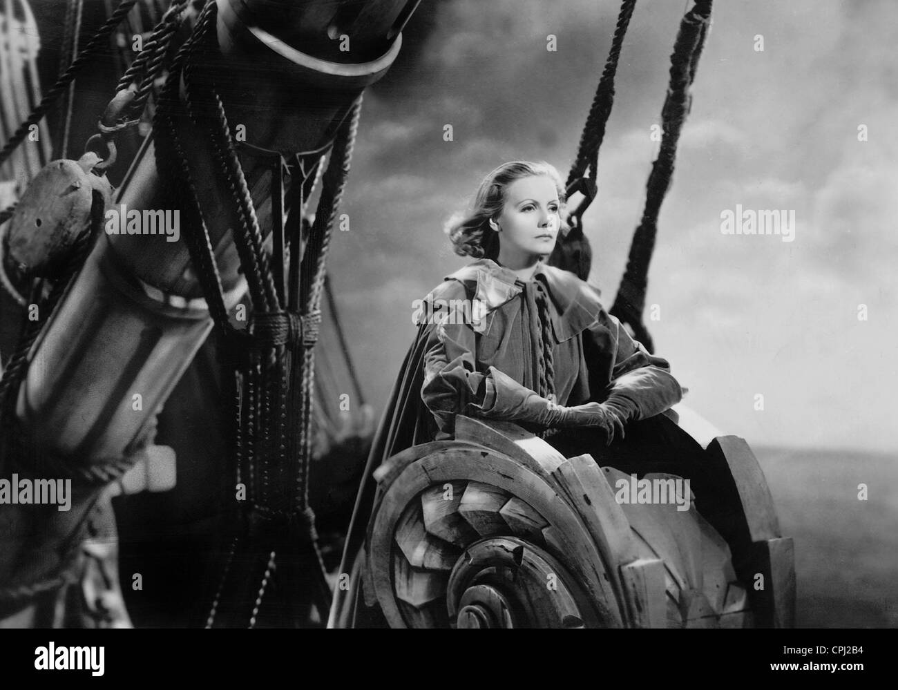 Greata Garbo in dem Film "Königin Christine," unter der Regie von Rouben Mamoulian (USA, 1933). Stockfoto