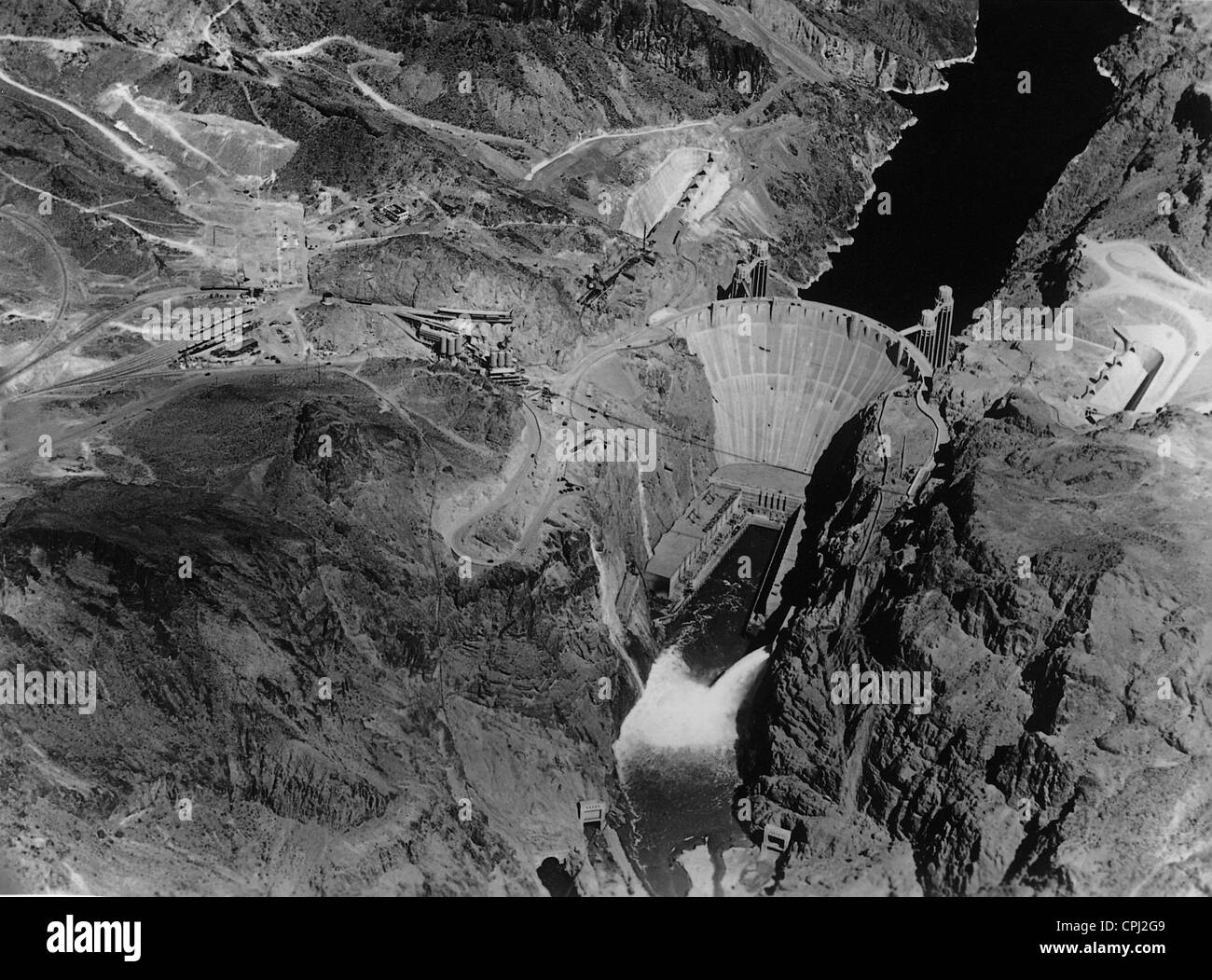 Hoover-Staudamm, 1936 Stockfoto