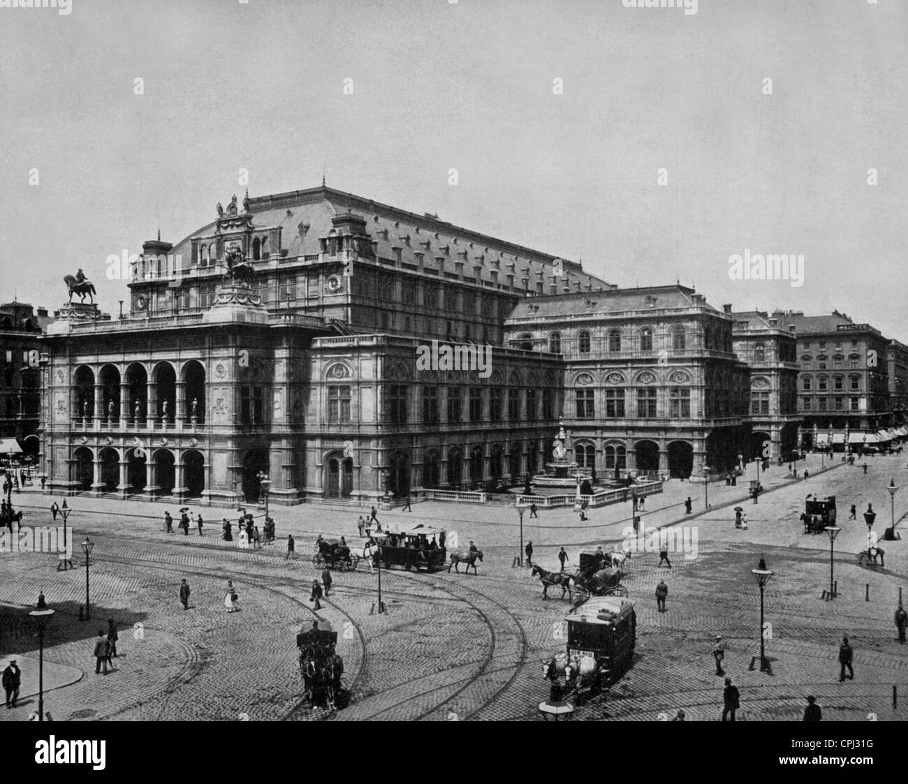 Wiener Hofoper, 1900 Stockfoto