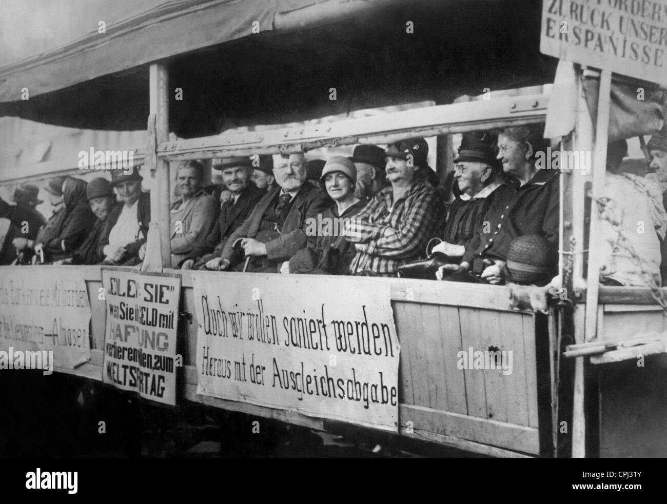 Weltwirtschaftskrise in Wien, 1929 Stockfoto