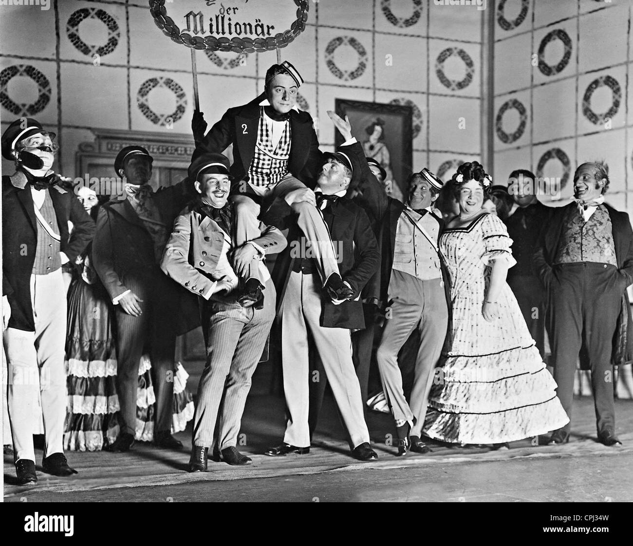 Szene aus "Spaziergang Schüler" am Theater in Berlin, 1911 Stockfoto