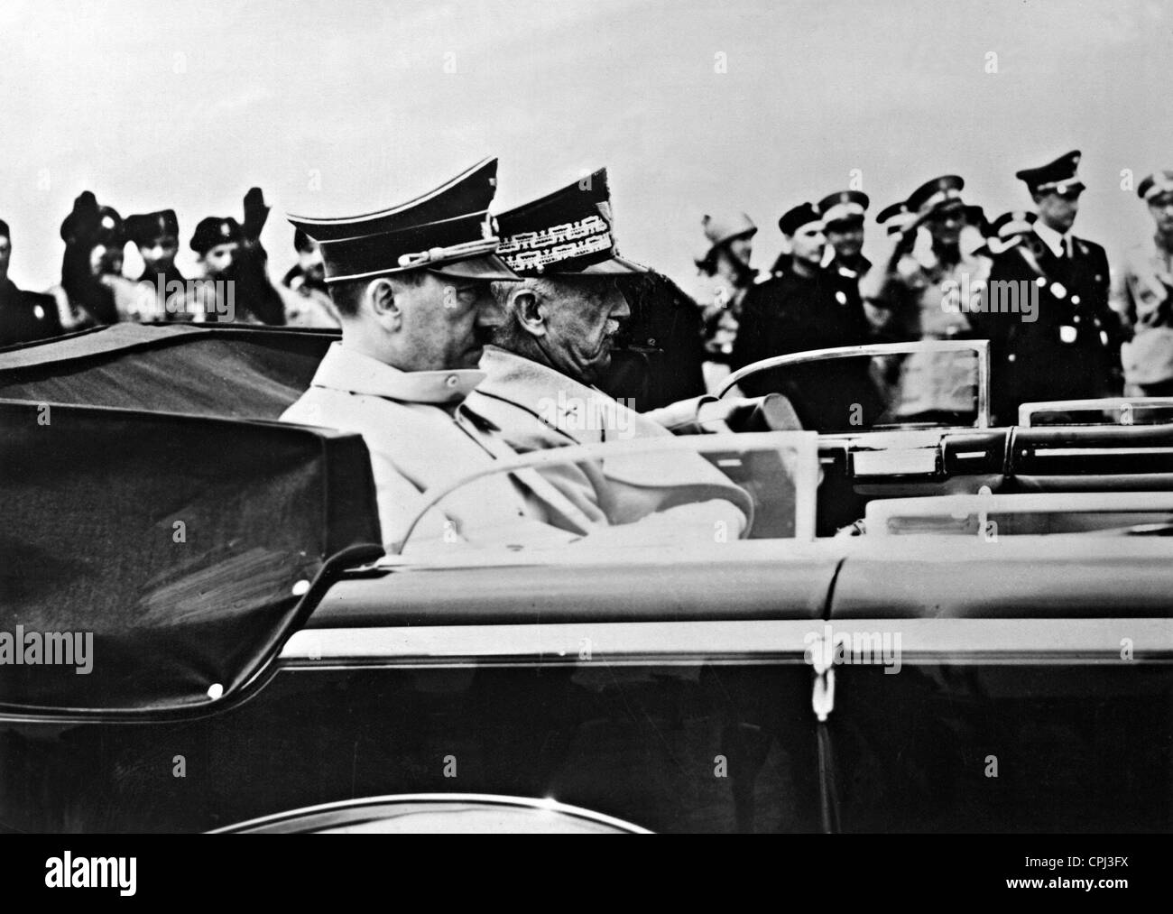 Adolf Hitler und Victor Emmanuel III., 1938 Stockfoto
