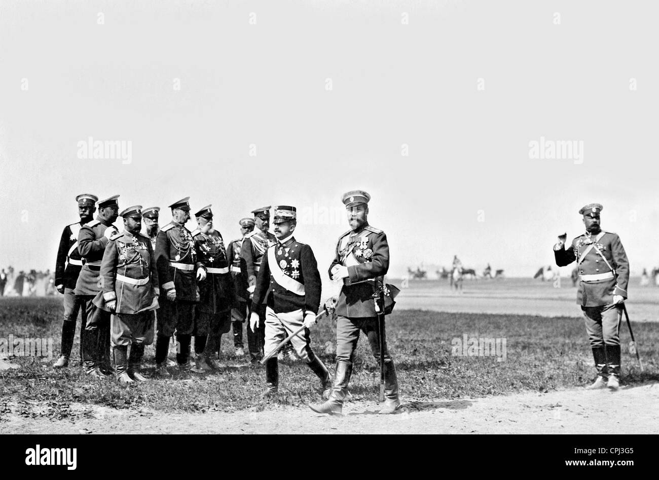 Victor Emmanuel III und Nikolaus II., 1902 Stockfoto