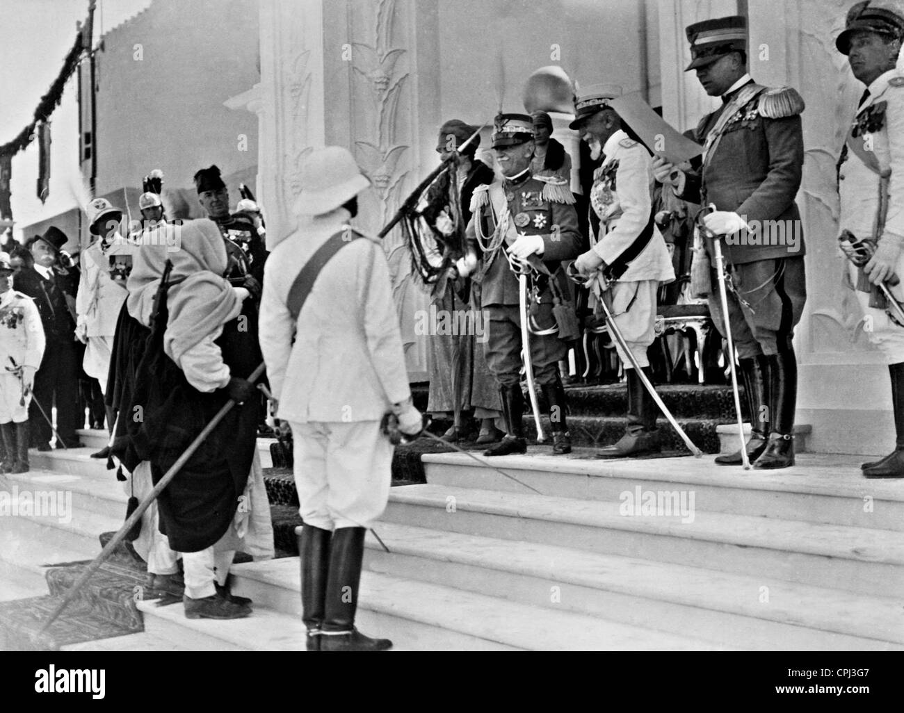 Victor Emmanuel III in Tripolis, 1928 Stockfoto