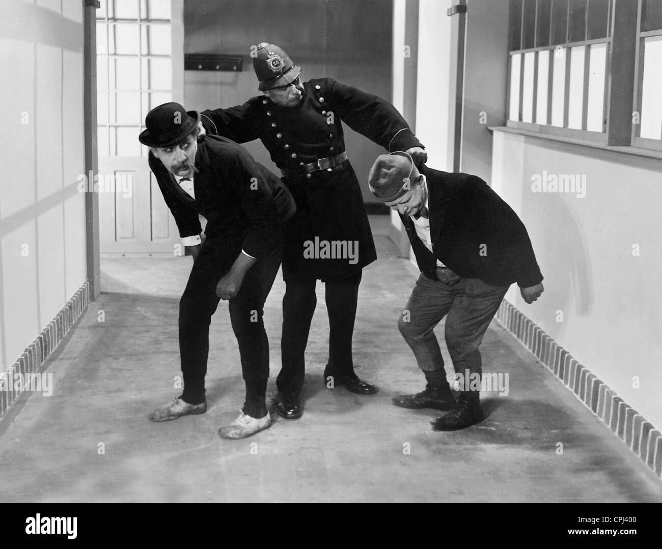 Carl Schenstrom und Harald Madsen in "Werfsportarten Und Herbst" Stockfoto