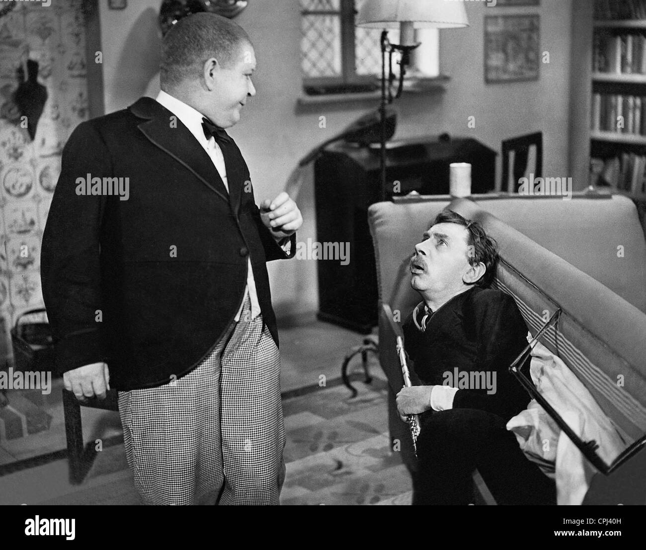 Harald Madsen und Carl Schenstrom in "Mädchen Entführer", 1936 Stockfoto