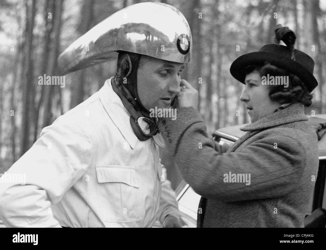 Ernst Henne und seine Frau Stockfoto