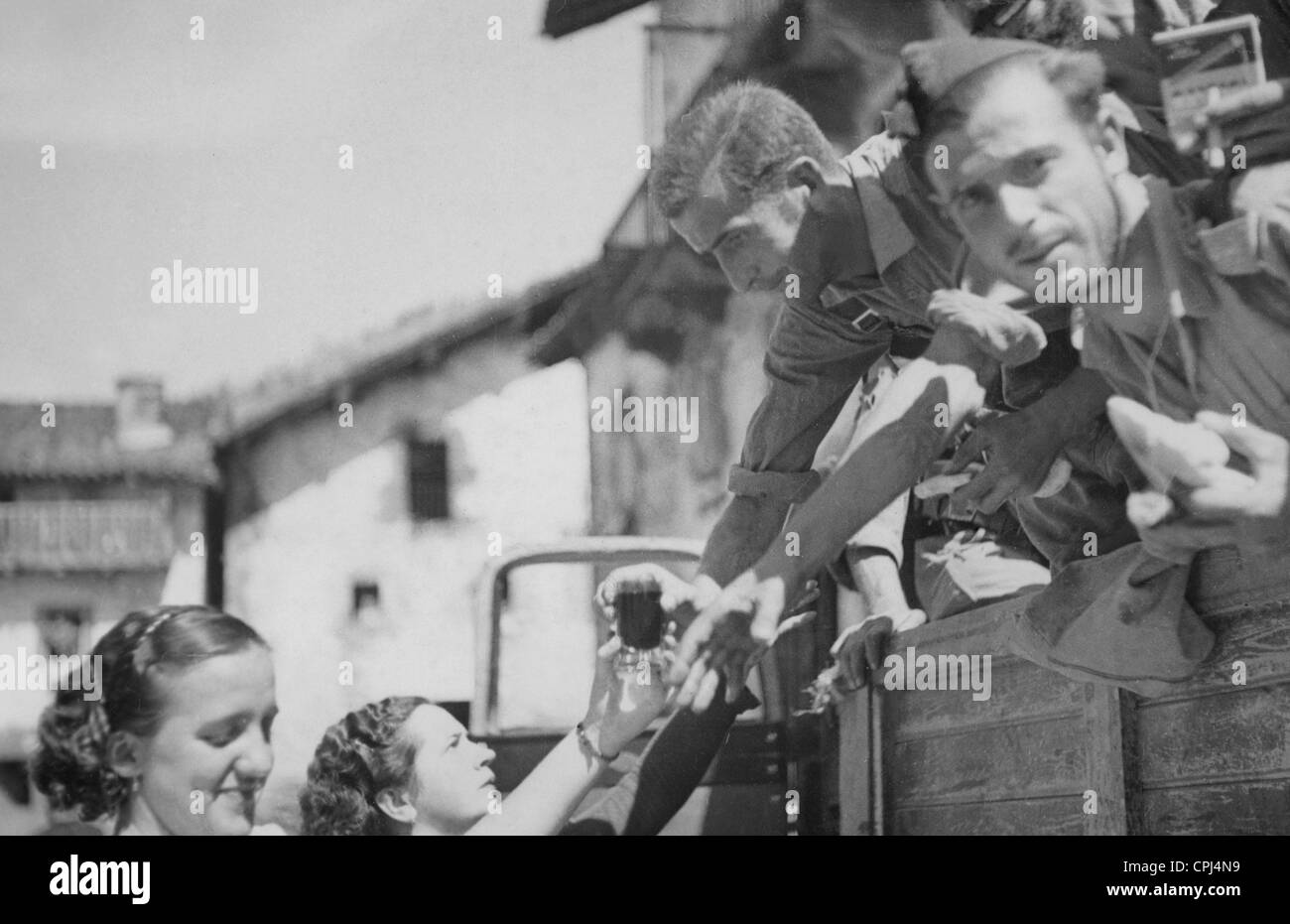Spanische Legionäre während des Kampfes um Irun, 1936 Stockfoto