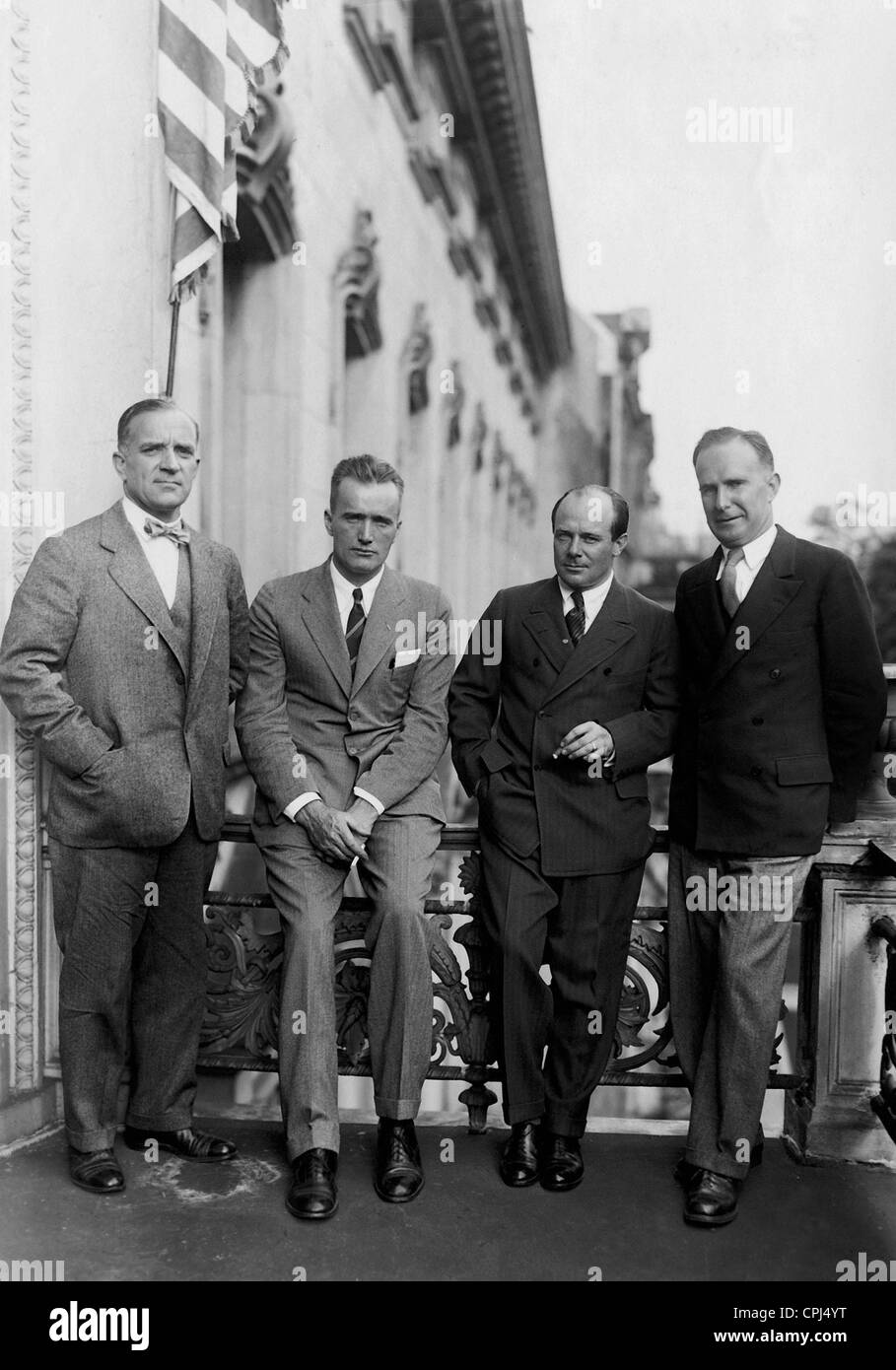 Ernst Udet mit ein US-amerikanischer Lieutenant, 1931 Stockfoto